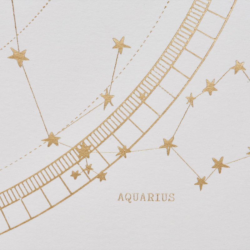 Aquarius A3 Art Print - Off White