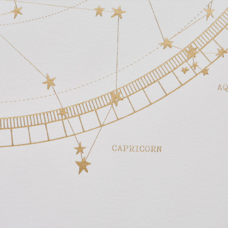 Capricorn A3 Art Print - Off White