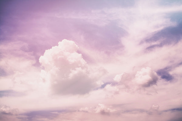 Purple fluffy clouds for Zodiaque Moon monthly horoscopes