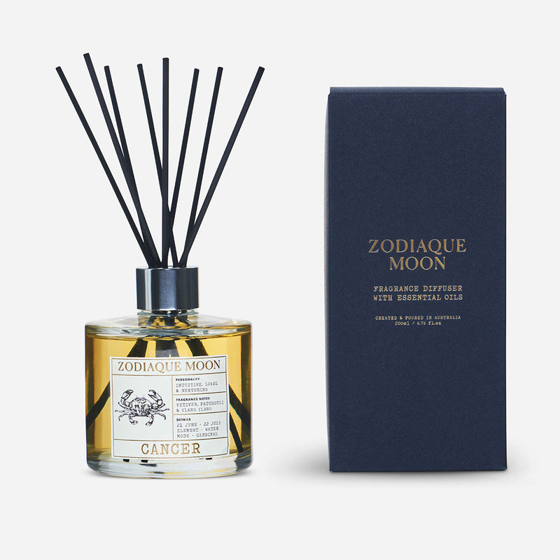 Cancer - Vetiver, Ylang Ylang, Patchouli and Cedarwood Scented Reed Diffuser