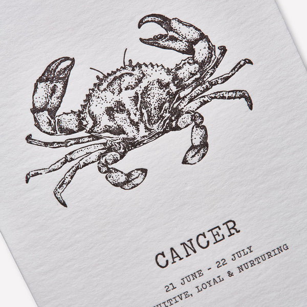 Cancer Letterpress Greeting Cards