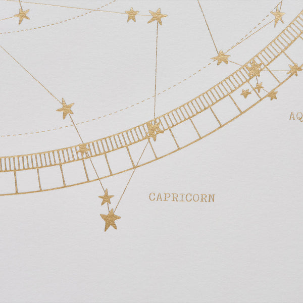 Capricorn A3 Art Print - Off White