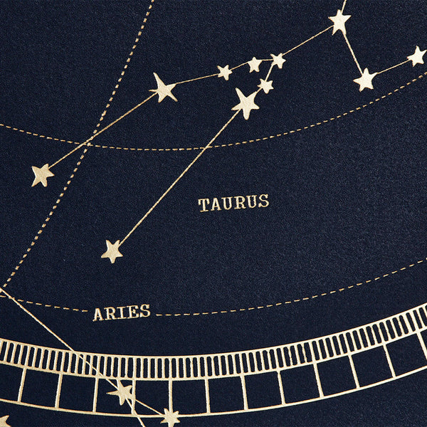 Taurus A3 Art Print - Midnight Blue