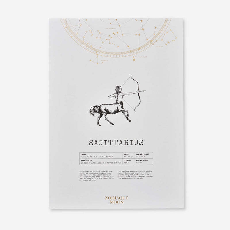 Sagittarius A3 Art Print - Off White